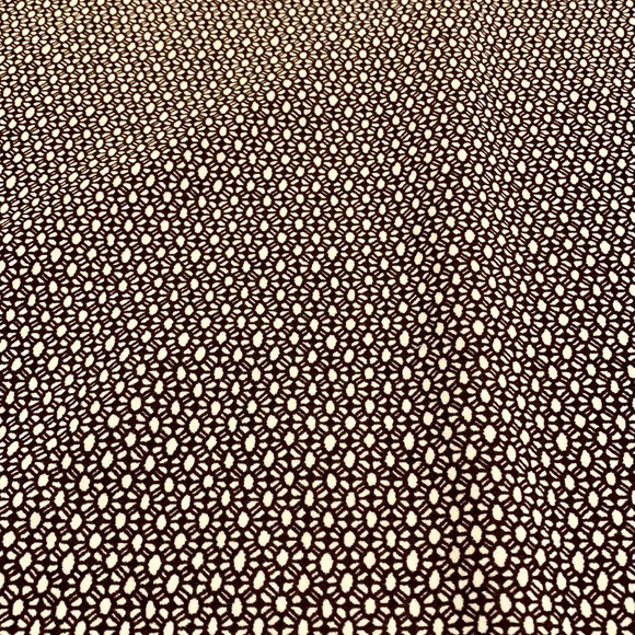 ANN TAYLOR BROWN GEOMETRIC PRINT BLOUSE - Picture 12 of 13